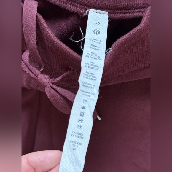Lululemon Athletica Maroon Joggers - Picture 5 of 7